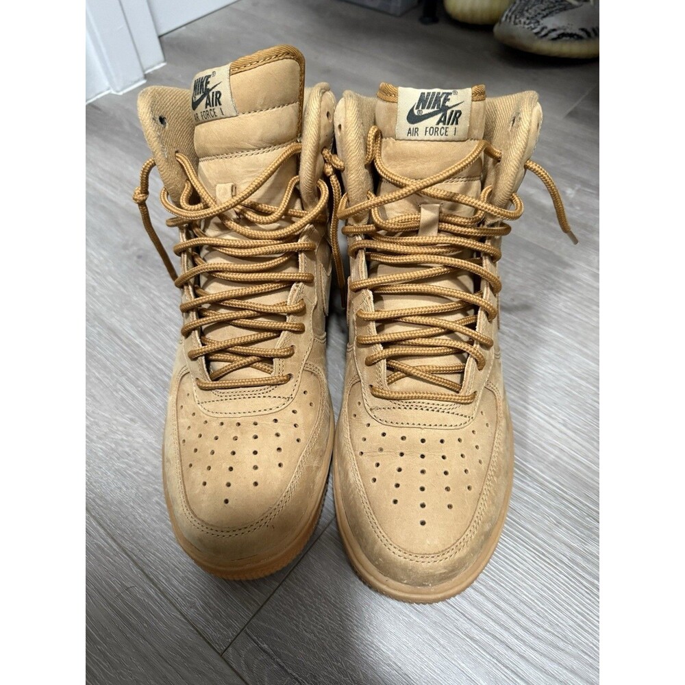 Nike Air Force 1 ’07 Flax Wheat Nubuck Men’s Size 8 (882096-200) –Classic No Box